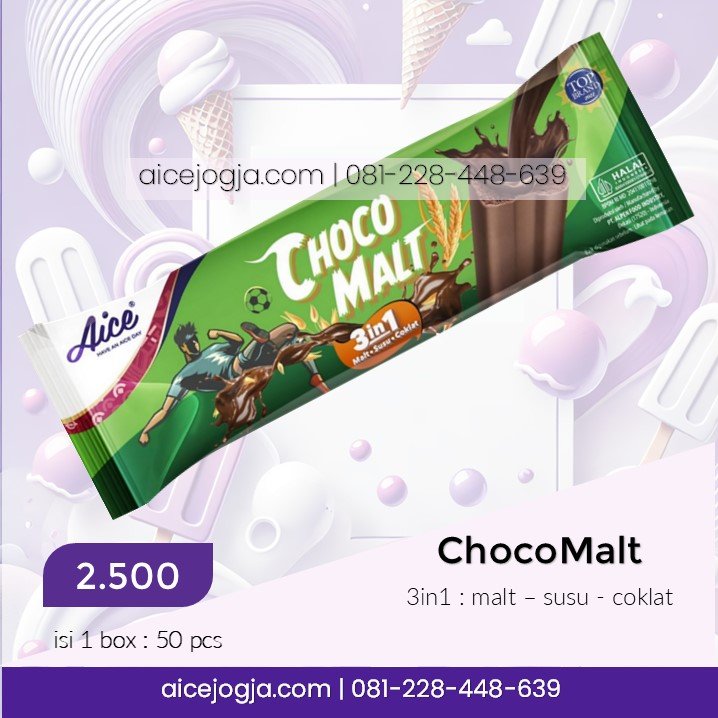 es krim aice chocomalt, agen aice terdekat di jogja harga grosir, aicejogja.com